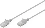Digitus CAT6 U/UTP SLIM PATCH 5M GREY 5M LSZH AWG 32/7 GREY