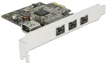 V&otilde;rgukaart DeLOCK PCI Express Card > 3 x external FireWire B + 1 x internal FireWire A - FireWire-Adapter - PCIe - FireWire 800