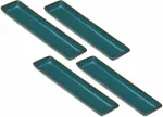 Rose&Tulipani Set of 4 rectangular trays Concerto Ottanio - Blue-green, 32 x 8 cm