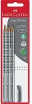 Faber-Castell Bleistift Grip 2001 B 3x + Radierer BK