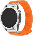 Fixed | Sporty Strap for Garmin QuickFit 26mm | 160-210 mm | Orange | Nylon