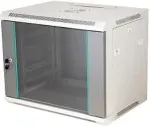 ALANTEC Q-LANTEC 19" 15U wall-mounted rack 600x450, glass door, grey