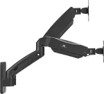 Maclean wall mount for two monitors, 17-32", 9kg max, mechanical spring, MC-988