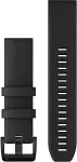 Garmin kellarihm QuickFit 22mm, must silikoon/stainless steel