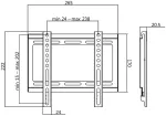 Logilink TV-Wandhalterung 23-42",35kg Tragkraft,feststehend