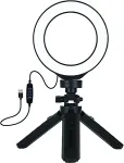 Noname LED Ring Lamp 12cm With Pocket Tripod Mount Up to 14.5cm, USB