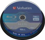 Toorikud VERBATIM Bluray 50GB 10pcs Spindel 6x White Blue