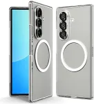 Spigen Galaxy Z Fold 7 Case Air Skin (MagFit) [Clear Case / White Ring]