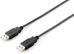 EQUIP Kabel USB-A2.0->A St/St 5.00m schwarz Polybeutel