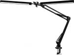Fellowes Platinet PDLD20 LED table lamp Flexy 20W dimmable with clip, 2 arms, black