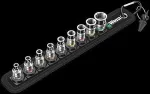 WERA Belt A 1 Zyklop socket set w. holding funtion 1/4 drive