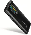 AXAGON EEM2-SD2B USB-C 10Gbps-M.2 NVMe & SATA SSD DISPLAY box