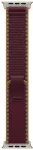 APPLE 49mm Burgundy Trail Loop - M/L - Natural Titanium Finish | Apple