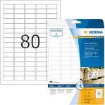 HERMA Special - Extra strength self-adhesive matte paper labels - wei&szlig; - 35,6 x 16,9 mm - 2000 Etikett(en) (25 Bogen x 80) (10901)