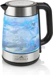 Veekeetja ETA | Kettle | ETA615390000 | Standard | 2200 W | 1.7 L | Glass | 360&deg; rotational base | Black/Stainless Steel