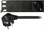 DELTACO Power strip 19 , 2m, 6xCEE 7/4 jacks , 1xCEE 7/7 black / GT-8528