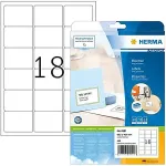 HERMA Adressetiketten Premium A4 valge 63,5 x 46,6 mm 450St.