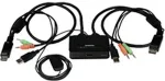 StarTech.com 2 Port USB HDMI KVM Switch mit Audio - Desktop Umschalter USB Powered - 1920x1200 - KVM-/Audio-Switch - USB - 2 x KVM/Audio - 1 lokaler Benutzer - Desktop (SV211HDUA)