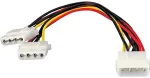 K&otilde;vaketas Equip SATA Stromkabel 2x5.25->5.25 Bu/St 0.20m schwarz Polybeutel