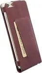 Krusell Rahakott &uuml;mbris Kalmar WalletCase iPhone 6 Plus / 6s Plus, naturaalsest nahast, pruun,