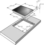 Pliidiplaat FREGGIA HCI43W/1