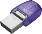 M&auml;lukaart Kingston Technology DataTraveler 64GB microDuo 3C 200MB/s dual USB-A + USB-C