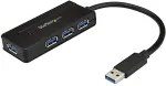 StarTech.com StarTech USB 3.0 Hub 4 Port - mit Ladeanschluss - inkl. Netzteil - USB Port Erweiterung - USB Splitter