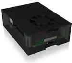 ICY BOX Geh&auml;use f&uuml;r Raspberry Pi 4, Aluminiumdeckel/-boden, Acrylrahmen
