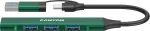 Canyon hub DS-02 4in1 USB-A/C Green