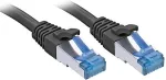 Lindy - Patch-Kabel - RJ-45 (M) bis RJ-45 (M) - 20,0m - SFTP, PiMF - CAT 6a - IEEE 802,3af/IEEE 802,3at - geformt, ohne Haken, verseilt - Schwarz (47420)