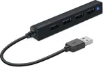 Speedlink SNAPPY SLIM USB Hub 4-Port, USB 2.0, Passive, black