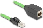 DELOCK RJ45 Netzwerk Verl&auml;ngerungskabel Cat.6A Stecker zu Buchse SF/UTP schleppkettentauglich PUR (TPU) 5 m gr&uuml;n
