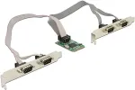V&otilde;rgukaart DELOCK Kontroller Mini PCI Expr kaart 4x D-Sub9 (95243)