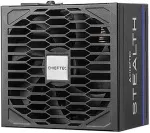 Toiteplokk Chieftec Stealth 1000W, PC power supply black, 1x 12-pin high power GPU, 3x PCIe, cable management, 1000 watts