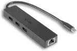I-Tec USB-C SLIM HUB + GLAN 3X USB 3.0 TB3 COMP.