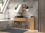 TOP E SHOP Topeshop NEL V DS ARTISAN bathroom storage cabinet Oak