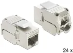 DeLOCK Keystone Modul RJ45 Buchse > LSA Cat.6A STP 24 St&uuml;ck