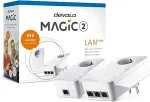Devolo Magic 2 LAN triple Powerline Starter Kit Powerline bis zu 2.400 Mbit/s, 3x Gigabit LAN (pro Einheit)