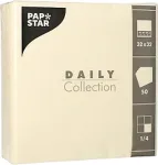 PAPSTAR Salvr&auml;tikud Daily 1/4 volditud, 32x32cm, &scaron;ampanjav&auml;rvi, 50tk
