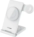 NILLKIN PowerTrio 3in1 Wireless Charger MagSafe for Apple Watch White (MFI)