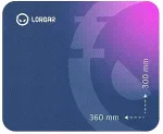 LORGAR Main 133, Gaming mouse pad, High-speed surface, Purple anti-slip rubber base, size: 360mm x 300mm x 3mm, weight 0.2kg