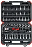 Gedore Red Socket set 3/8 ", 59 pieces&nbsp;(red / black, with Shift-gun, SW 6mm - 24mm)