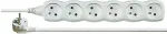 EMOS Extension cord 6P/2m 3680W, PVC, white