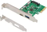 V&otilde;rgukaart Digitus | PCIe card, USB-C 3.1 Gen 2, 10Gpbs, USB-A 3.1 | DS-30225
