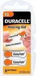 Duracell Hearing Aid 13 (A13) 6-pack