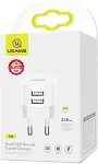 Noname Charger t20 2XUSB 2,1A USB-C Kable Round