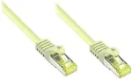 GoodConnections RJ45 Patchkabel mit Cat. 7 Rohkabel und Rastnasenschutz (), S/FTP, PiMF, halogenfrei, 500MHz, OFC, grau, 25m,