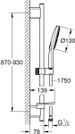 Grohe RAINSHOWER SMARTACTIVE 130, 26578LS0
