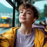 HAMA In ear headphones Curly USB-C white