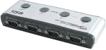 Lindy USB-adapter USB-A - RS-232 x4 Silver (42858)